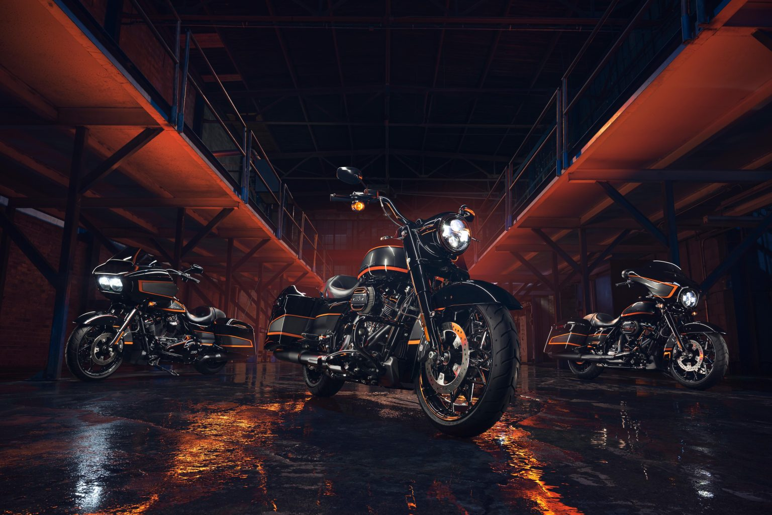 Harley-Davidson® unveils motorcycles with the latest factory custom Apex color options, exclusive to motorcycles. Selected Harley-Davidson® Grand American Touring family models at the Sturgis Motorcycle Rally, with new color and graphics options. Inspired by the long successful racing history of Harley-Davidson® as the best motorcycle brand in the world. With centuries of racing legends beginning in the mountain, trekking, and track days, the Harley-Davidson® Screamin' Eagle® team retains their title at the MotoAmerica King of the Baggers race in 2021.