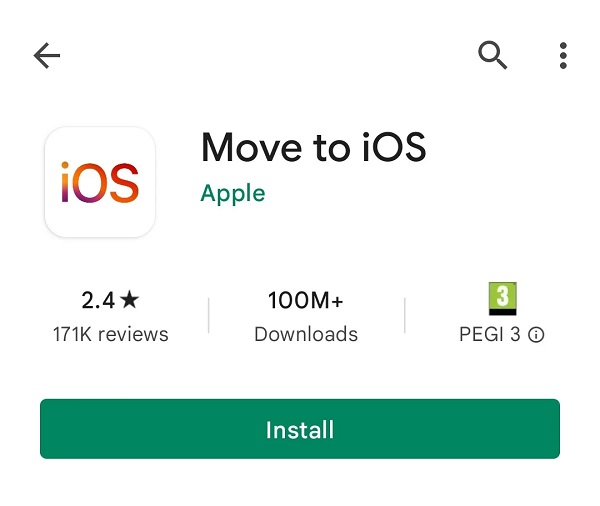 كيفية نقل البيانات من Android إلى iPhone باستخدام برنامج Move to iOS