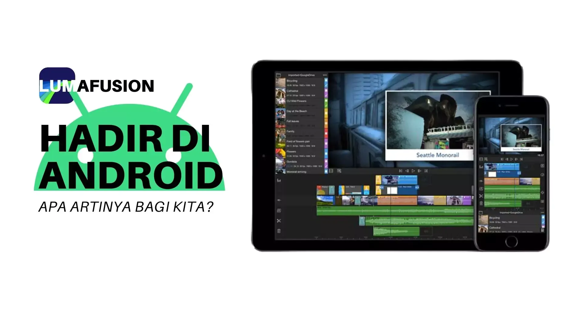 lumafusion editor video akan hadir di playstore android