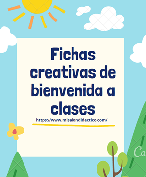 Fichas creativas de bienvenida a clases para todos los grados