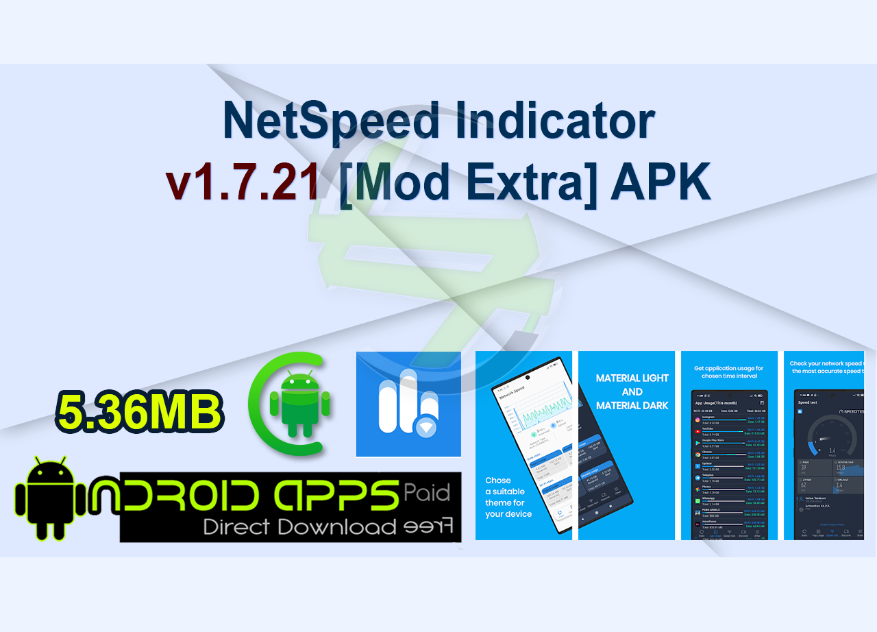 NetSpeed Indicator v1.7.21 [Mod Extra] APK