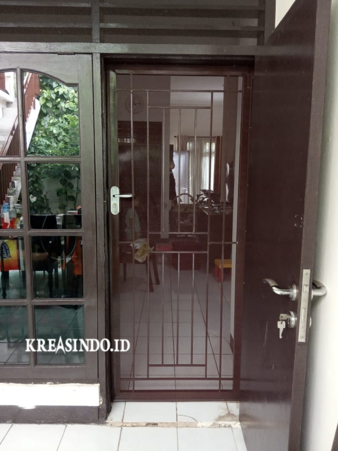 Pintu Kawat Nyamuk Besi Minimalis Pesanan Bpk Adhita di Srengseng Sawah Jakarta