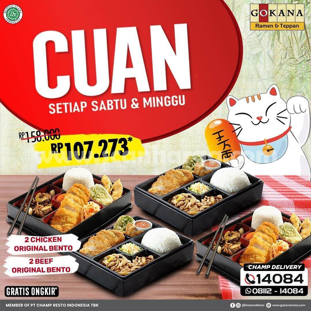 Promo GOKANA WEEKEND CUAN – 2 Paket Lengkap Hanya Rp 107.273