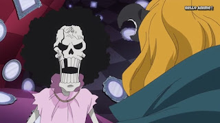 ワンピースアニメ WCI編 824話 ブルック | ONE PIECE ホールケーキアイランド編