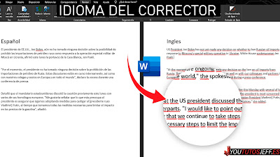 cambiar idioma del corrector word