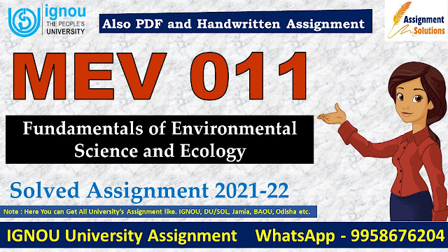 MEV 011 Solved Assignment 2021-22