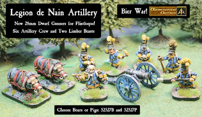 Legion de Nain new Artillery Crews released for Flintloque