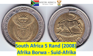 South Africa 5 Rand (2008) @ 150