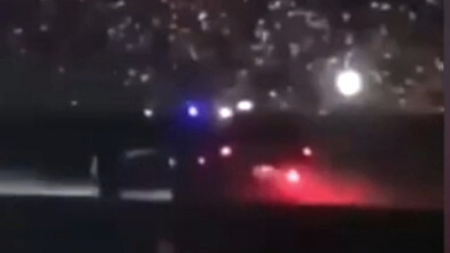 Did you notice the Police Car going past with their emergency light's on in the video.