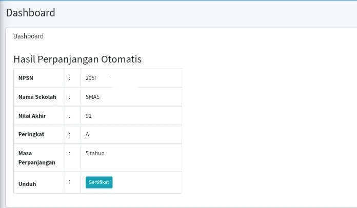 Cara Lihat & Unduh Sertifikat Perpanjangan Akreditasi Otomatis