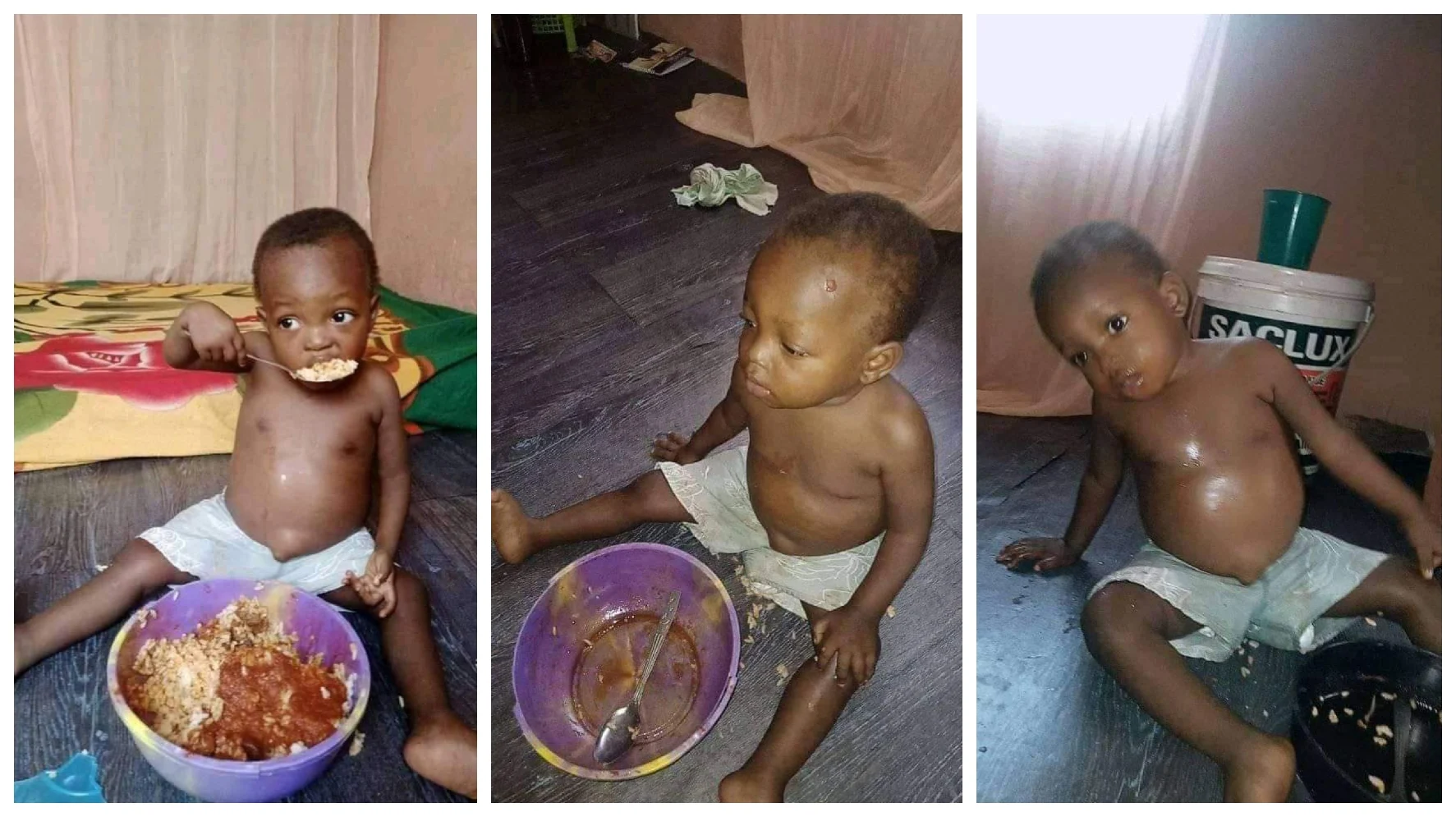 Nigerians react as a boy nearly dies from overfeeding (See pictures)