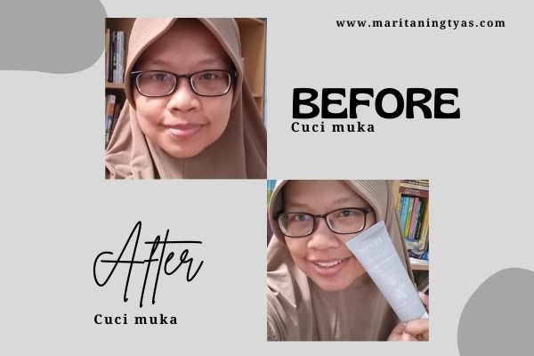 before after npure noni probiotics series gel cleanser
