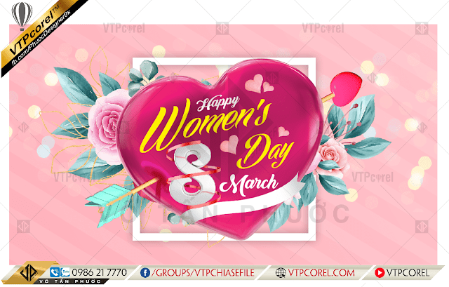 Poster Happy Women't day 8-3