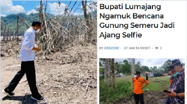 Bupati Lumajang Geram Wilayah Erupsi Semeru Jadi Spot Foto, Warganet Colek Pak Jokowi