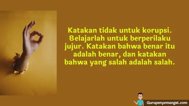 Gambar Kata Bijak Ucapan Hari Antikorupsi Sedunia