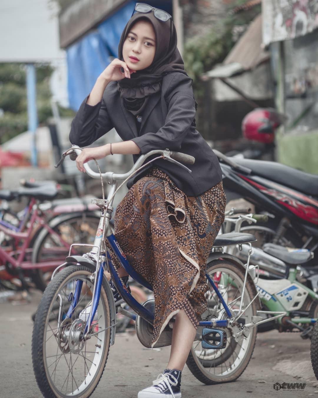 ootd hijab,images,photo,Nanda Frisca,selebgram,foto model.