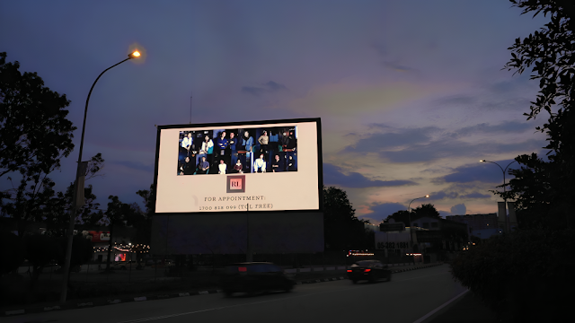 Red Land Design Ad Bulatan Sultan Yussuf Jalan Sultan Iskandar LED Screen Advertisng Malaysia Nearby Ipoh Soho Digital OOH Advertising Perak