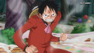 ワンピースアニメ WCI編 846話 ルフィ かっこいい Monkey D. Luffy | ONE PIECE ホールケーキアイランド編