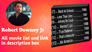 Robert Downey Jr Al Movie |Robert Downey Jr Al Movie list| Robert Downey Jr Al Movie name 