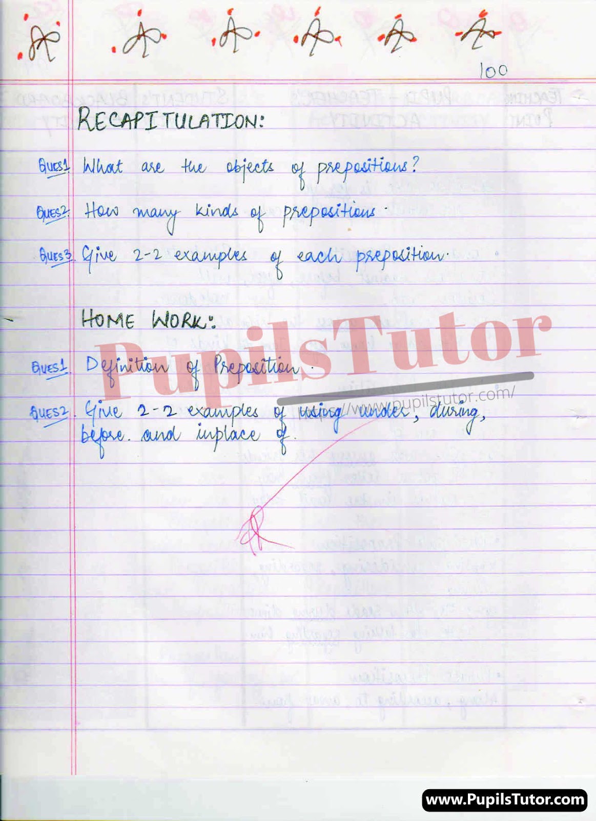 B.Ed English Lesson Plan For Class 12 PDF On Preposition  – [Page 6] – pupilstutor.com