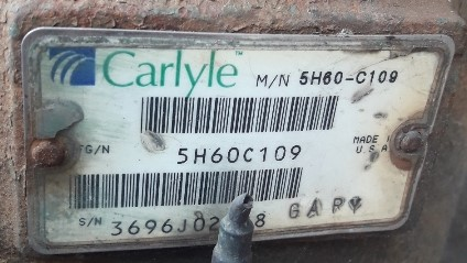 CARLYLE 5H60-C109 AIR COMPRESSOR