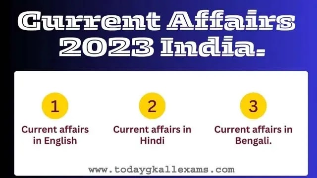 Current Affairs 2023 India| Current Affairs - 1 to 5 October 2023