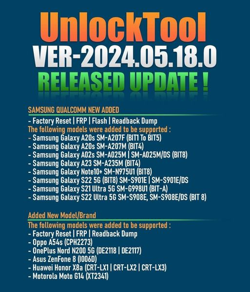 Unlock Tool 2024.05.18.0 Released [Latest Version]