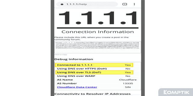 Cara Setting DNS 1.1.1.1 di Android