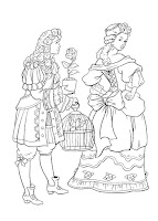 Princess and prince coloring page