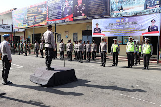 Operasi Keselamatan Tahun 2022 Resmi Berlaku, Kapolres Gowa Pimpin Apel Gelar Pasukan