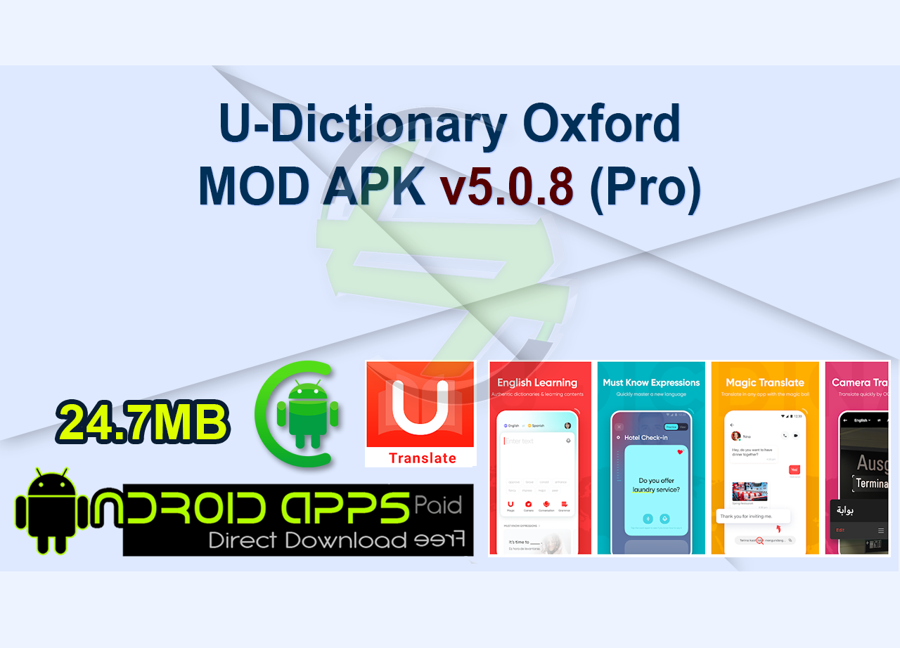 U-Dictionary Oxford MOD APK v5.0.8 (Pro)