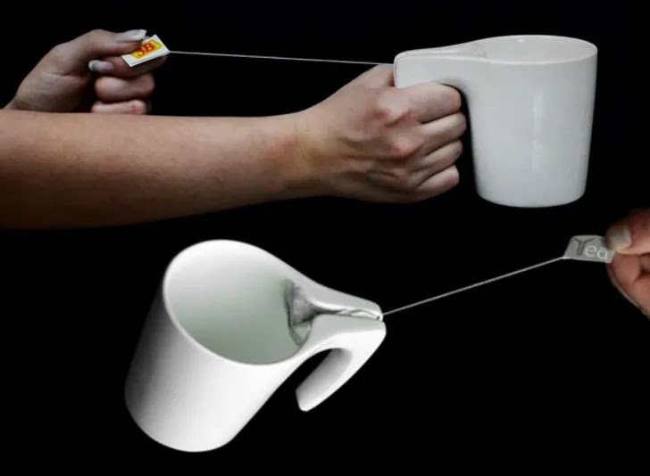 La taza que exprime la bolsita de té hasta la última gota