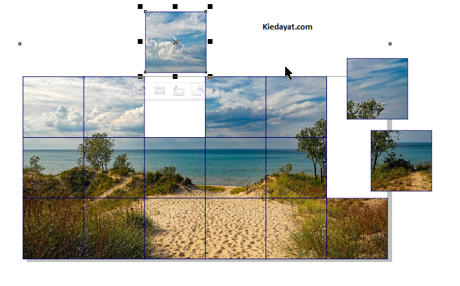 Memotong Foto dengan Tabel di Coreldraw