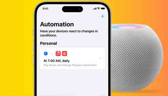 أتمتة تشغيل الموسيقى على HomePod