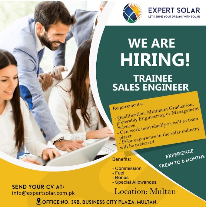 Expert Solar (Pvt) Ltd Trainee Engineer Jobs |2022|