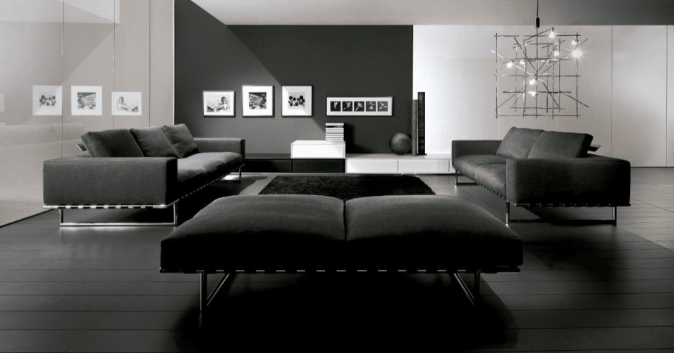 Black And Grey Living Room Decorating Ideas, Black And Grey Living Room Design