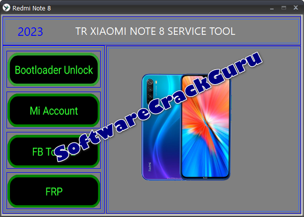 TR Xiaomi Redmi Note 8 Service Tool -2023