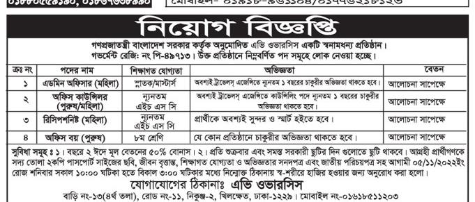 All Daily Newspaper Job Circular 01 November 2022 - দৈনিক পত্রিকা চাকরির খবর ০১ নভেম্বর ২০২২ - আজকের চাকরির খবর পত্রিকা ০১-১১-২০২২ - আজকের চাকরির খবর ২০২২-২০২৩ - চাকরির খবর ২০২২-২০২৩ - দৈনিক চাকরির খবর ২০২২-২০২৩ - Chakrir Khobor 2022-2023 - Job circular 2022-2023