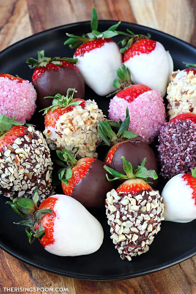 Top 10 Most Popular Recipes On The Rising Spoon in 2021: Easy Chocolate Covered Strawberries