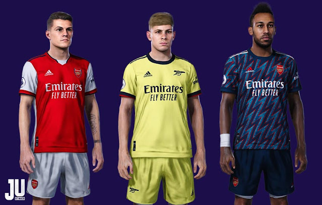 Arsenal Kit Season 2021-2022 For eFootball PES 2021