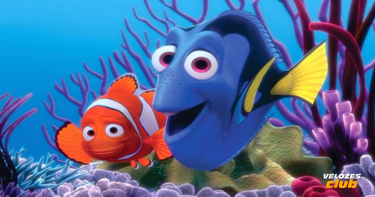 Nemo e Dory estão presentes na imagem