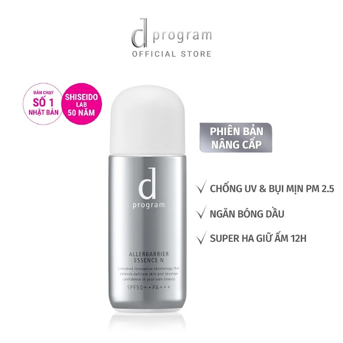 Mall Shop [ dprogram_officialstore ] [HB GIFT] Essence chống nắng kiềm dầu dprogram Allerdefense Essence SPF50+ PA+++ 40ml