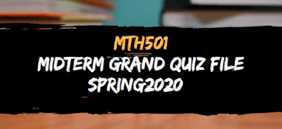 MTH501 Quiz 2 Spring 2022