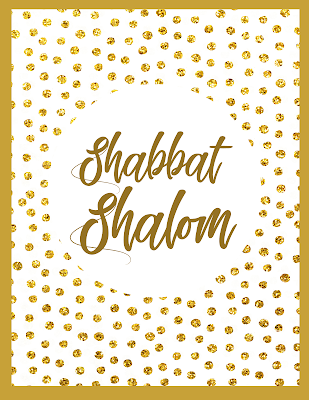 Free Shabbat Shalom Card Greetings  - Gold Glitter Sparkle - 10 Luxury Image Pictures