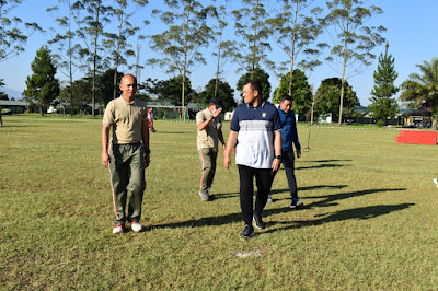 Mendukung Sinergitas Dan Kekompakan, TNI-Polri Kab Tanah Karo Adakan Olahraga Bersama Di Lapangan Mako Yonif 125/Simbisa Kabanjahe