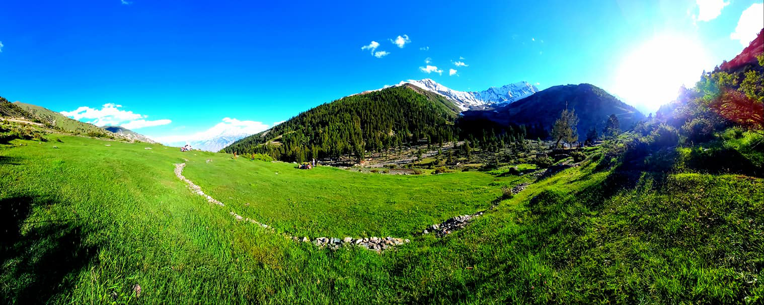 unexplored Gapa meadows Chaprot in Chalt valley
