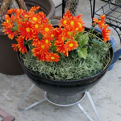 Mini Grill Flowerpot Craft