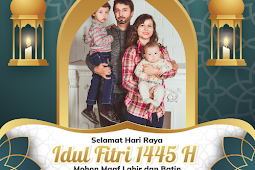 Editable Template: Twibbon Hari Raya Idul Fitri 1445 H