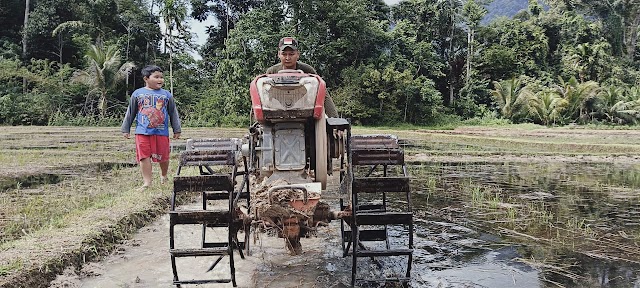 HAN-PANGAN:Danramil 1206-14  Hulu Gurung Berikan Apresiasi  Kepeda Kades Lubuk Antuk  