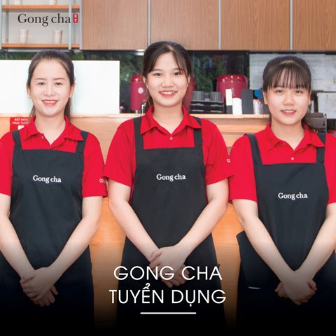 Nhân viên quán trà sữa Gong Cha